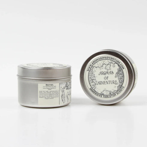 Aromas of Adventure: 8 oz Hand Poured Soy Candle - "Brothel"