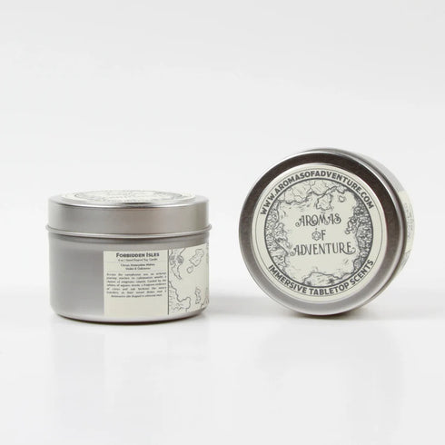 Aromas of Adventure: 8 oz Hand Poured Soy Candle - "Forbidden Isles"