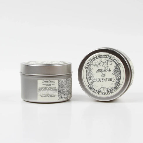 Aromas of Adventure: 8 oz Hand Poured Soy Candle - "Forest Wilds"