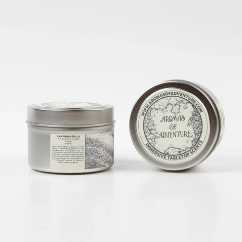 Aromas of Adventure: 8 oz Hand Poured Soy Candle - "Lavender Hills"