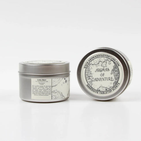 Aromas of Adventure: 8 oz Hand Poured Soy Candle - "Long Rest"