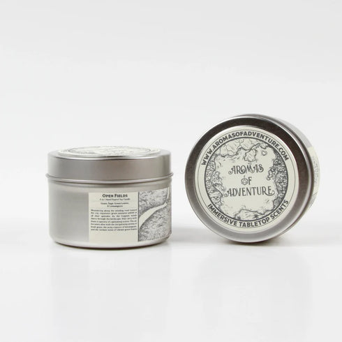 Aromas of Adventure: 8 oz Hand Poured Soy Candle - "Open Fields"