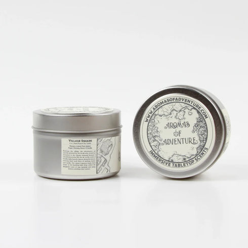 Aromas of Adventure: 8 oz Hand Poured Soy Candle - "Village Square"