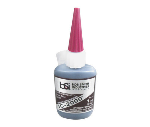Ic-2000 Black Rubber Toughened CA Glue 1oz