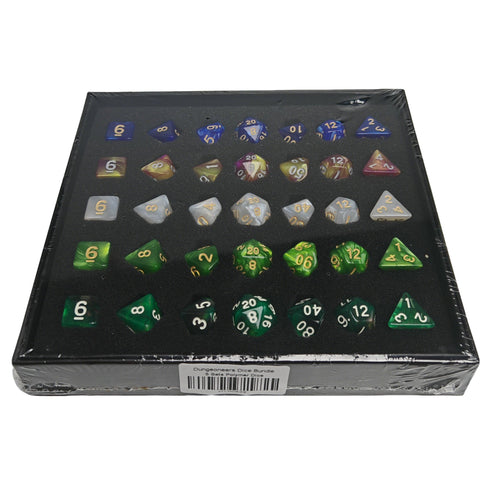 Hymgho Dice - Dungeoneer's Dice Bundle - 5 full sets of Polymer Dice