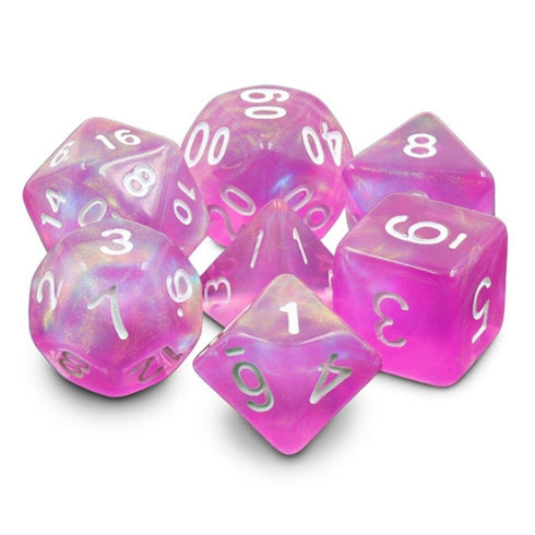 Foam Brain Games: 7 Piece RPG Dice Set - Dream in Bloom