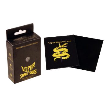 Viper Sleeves: Snake Skins - 100 ct. Standard Size Matte Sleeves (Black)