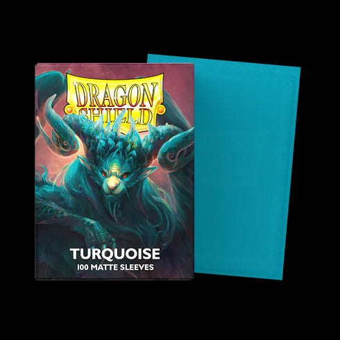 Dragon Shield: 100 Standard Size Matte Sleeves - Player's Choice Turquoise