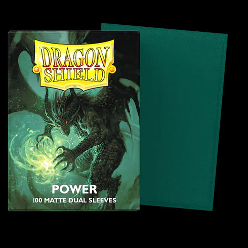 Dragon Shield: 100 Standard Size Dual Matte Sleeves - Power