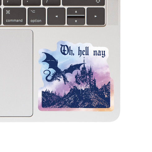 J&M: Roll Play Dragon Fantasy Book High Quality Vinyl Sticker