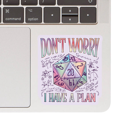 J&M: I Have a Plan Dice Game High Quality Vinyl Sticker