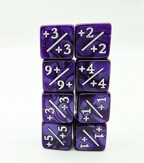 Foam Brain Games: 8 Piece +1/+1 Counter Dice - Pearl Purple
