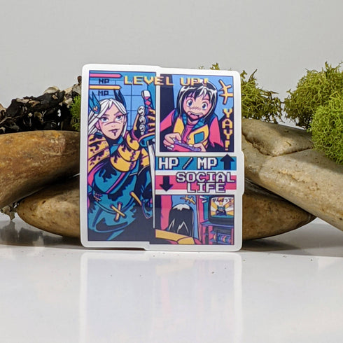 MGCo: Anime Video Game Comic Strip Sticker - 3"