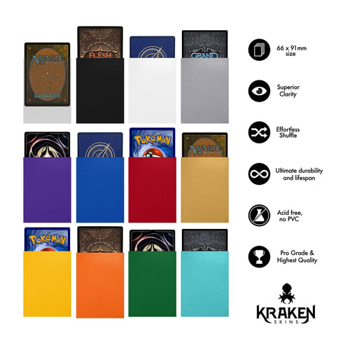 Kraken Skins: 100 count Matte Sleeves - Forest Green