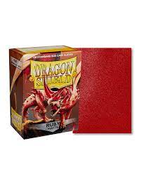 Dragon Shield: 100 Standard Size Matte Sleeves - Ruby