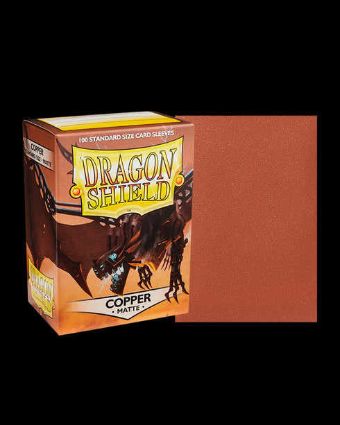 Dragon Shield: 100 Standard Size Matte Sleeves - Copper