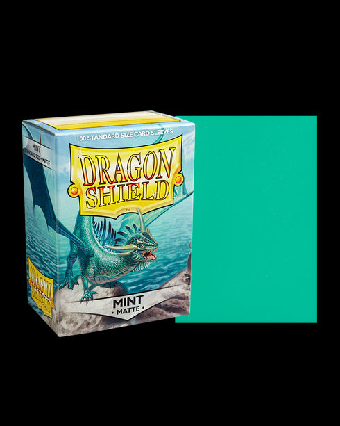 Dragon Shield: 100 Standard Size Matte Sleeves - Mint