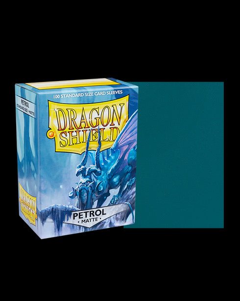 Dragon Shield: 100 Standard Size Matte Sleeves - Petrol