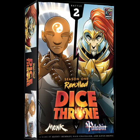 Dice Throne Season One Rerolled Monk v Paladin