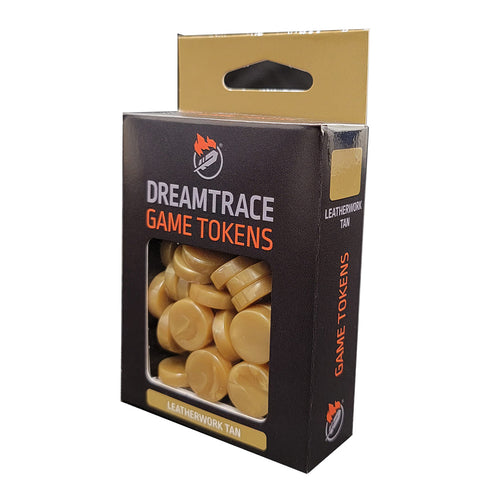 DreamTrace Game Tokens: Leatherwork Tan