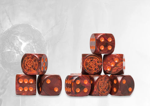 Conquest: Dweghom - Red Marbled Dice