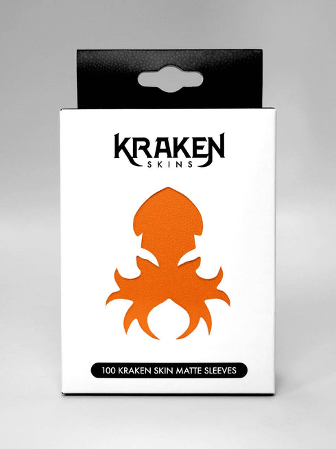 Kraken Skins: 100 count Matte Sleeves - Blood Orange