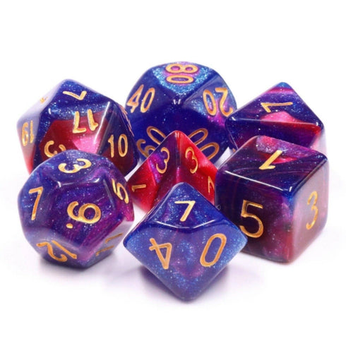 Rose Galaxy RPG Dice Set