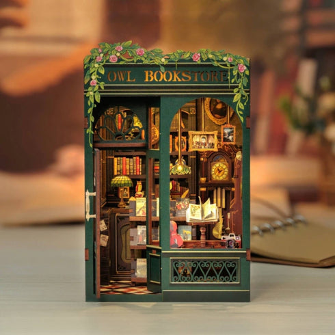 DIY Book Nook Kit: Owl Bookstore