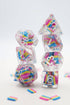 Dice For All: 7 Piece RPG Dice Set - Pansexual Flag