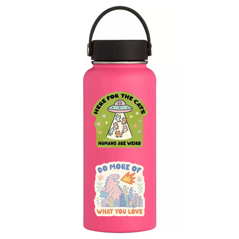J&M: Funny Motivational Monster Fire High Quality Vinyl Sticker