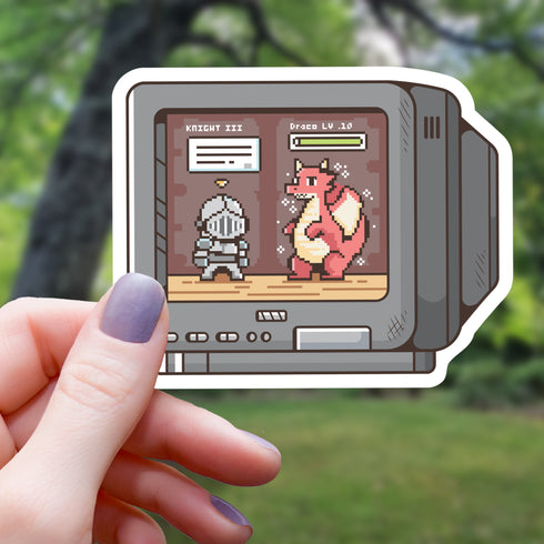 MGCo: Old School TV TTRPG Sticker - 3"