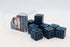 Foam Brain Games: 12 piece D6 Dice Set - Magic Burst Blue
