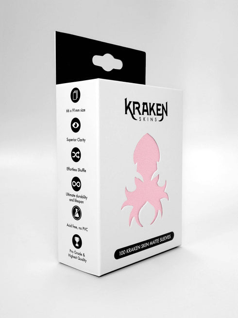 Kraken Skins: 100 count Matte Sleeves - Cherry Blossom