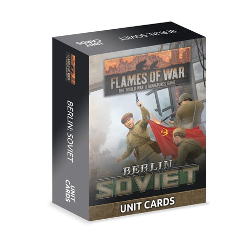 World War II Flames of War: Soviet Unit Cards - Berlin