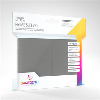 Gamegenic: 100 Standard Size Prime Sleeves - Gray
