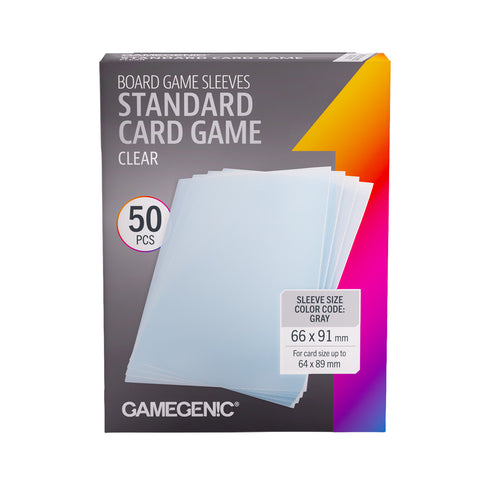 Gamegenic: Board Game Sleeves - Standard Card Game (Clear Prime)