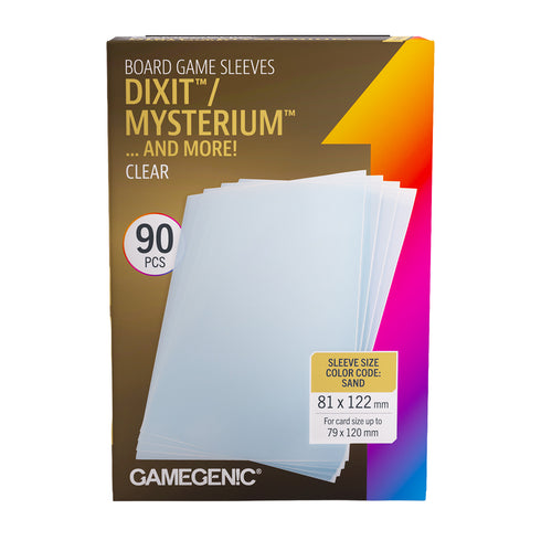 Gamegenic: 81x 122 mm Board Game Sleeves - Clear