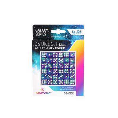 Gamegenic: Galaxy Series D6 Dice Set 12 mm - Neptune (36 pcs)