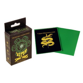 Viper Sleeves: Snake Skins - 100 ct. Standard Size Matte Sleeves (Green)