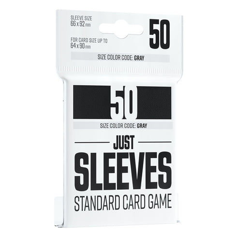 Gamegenic: Just Sleeves - 50 Count Standard Size (Black)