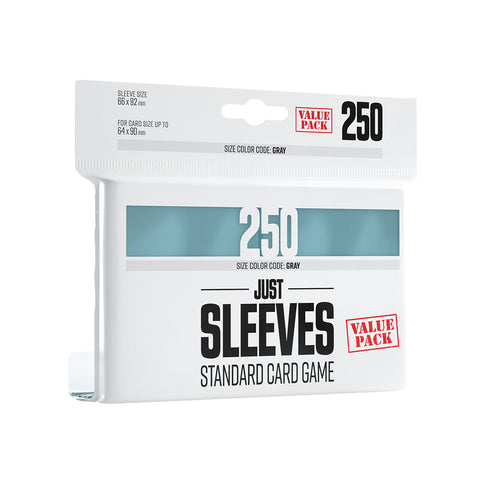 Gamegenic: Just Sleeves - Value Pack 250 Count Standard Size (Clear)
