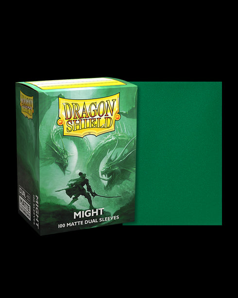 Dragon Shield: 100 Standard Size Dual Matte Sleeves - Might