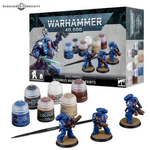 Warhammer 40,000: Space Marines - Infernus Marines + Paint Set