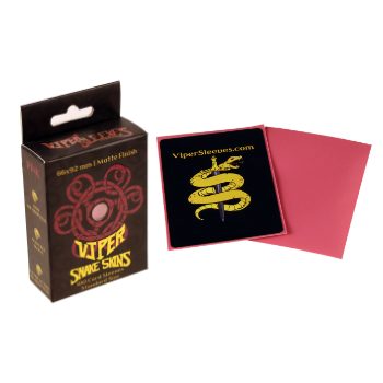 Viper Sleeves: Snake Skins - 100 ct. Standard Size Matte Sleeves (Pink)