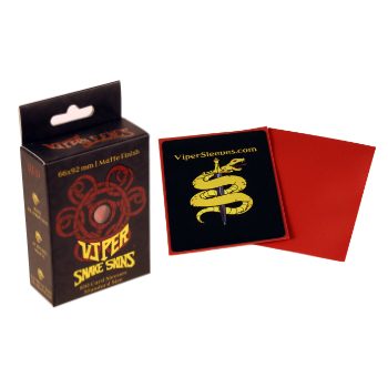 Viper Sleeves: Snake Skins - 100 ct. Standard Size Matte Sleeves (Red)