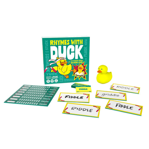 Rhymes With Duck: A Ri-Duck-Ulous Rhyming Game