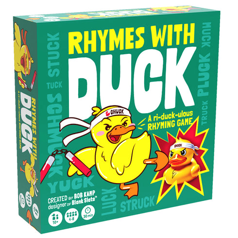 Rhymes With Duck: A Ri-Duck-Ulous Rhyming Game
