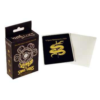 Viper Sleeves: Snake Skins - 100 ct. Standard Size Matte Sleeves (White)