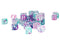 Chessex: 12 mm D6 Dice Block (36 count) - Nebula Wisteria/White