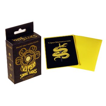 Viper Sleeves: Snake Skins - 100 ct. Standard Size Matte Sleeves (Yellow)